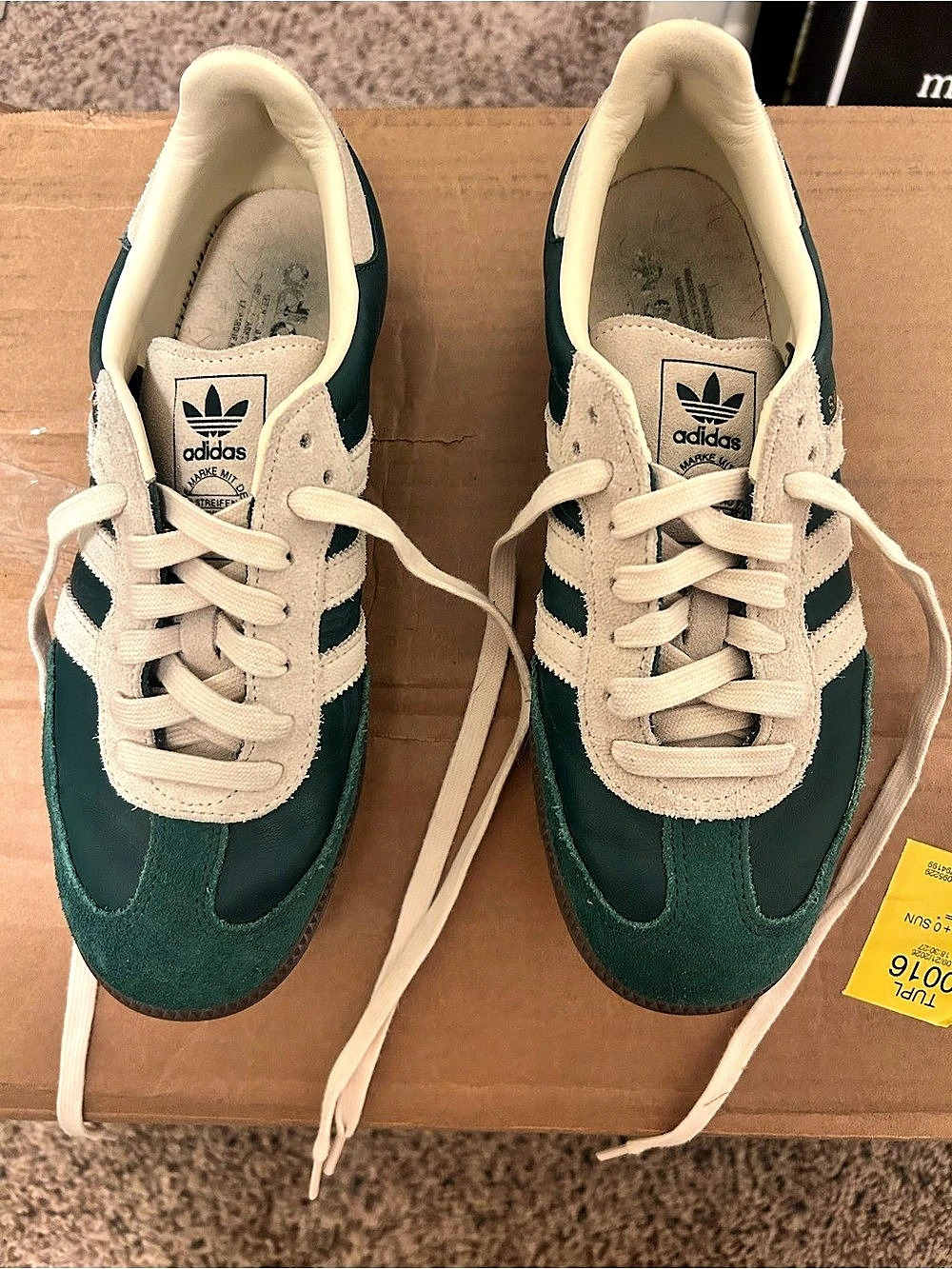 adidas Samba OG Collegiate Green Cream White Sneakers